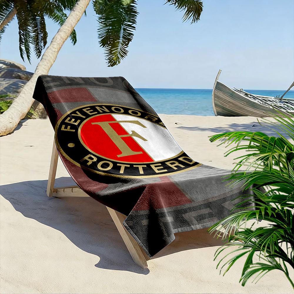 Asciugamano da Spiaggia Logo Feyenoord Un asciugamano da spiaggia indispensabile per le vacanze al mare