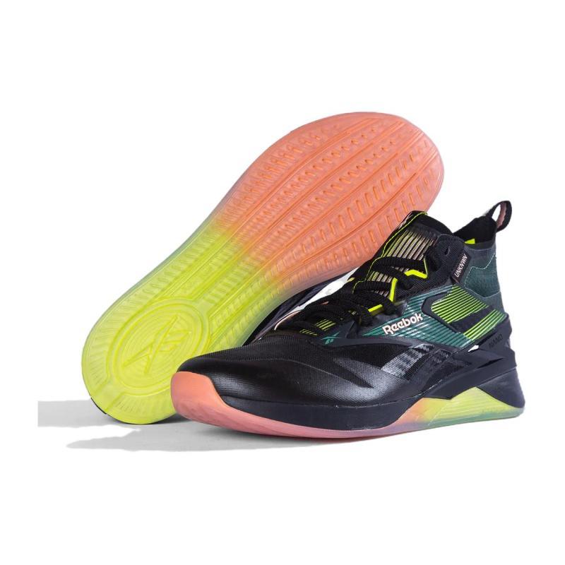 Reebok NANO UNKNWN Low Top Training Shoes Unisex Black Green Sneakers 100074116