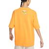 Nike Sportswear Swoosh Cartoon Print Vintage Loose Cotton Casual Crew Neck Short Sleeve Drop Shoulder T-Shirt Women T-Shirt Sundial-Yellow FN3711-717