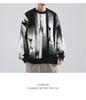 Men's Retro Tie-Dye Crew Neck Sweater - Autumn/Winter Cool Streetwear Trendy Loose Knitwear