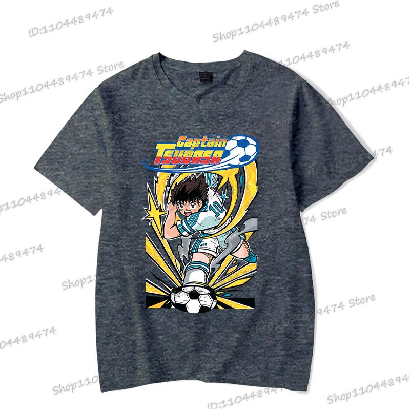 Comic Captain Tsubasa T-shirt Hip Hop Football Lover Gifts Short Sleeve T Shirt Cartoon Fashion Men Women Anime Streetwear