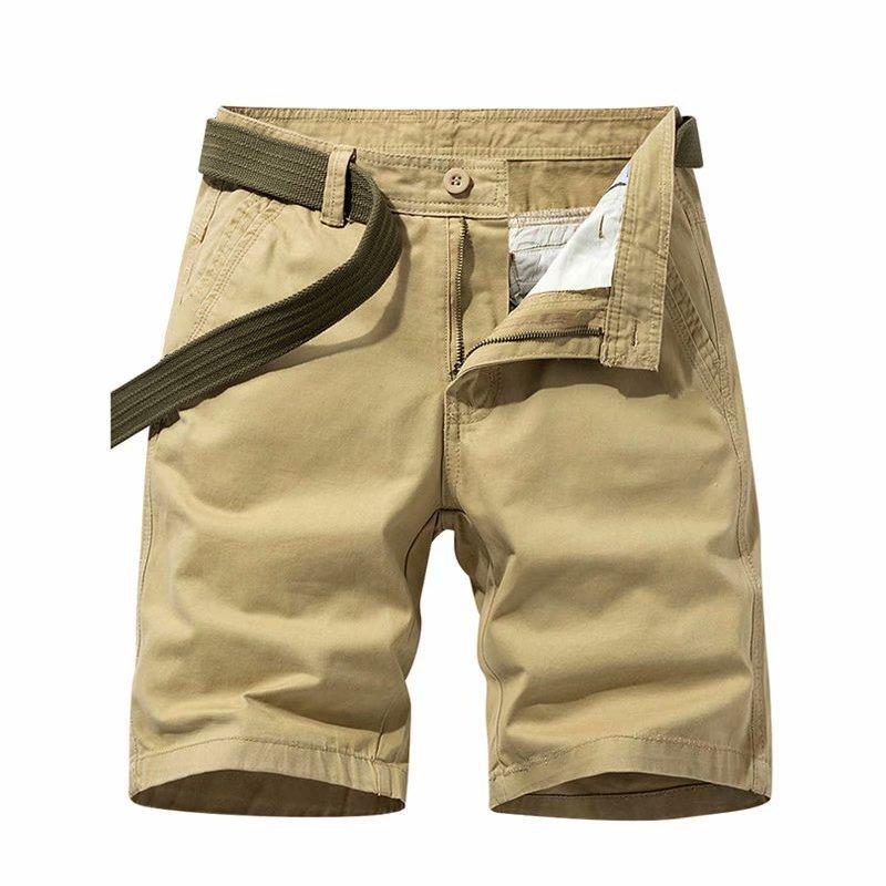 Summer Men Cargo Shorts With Water Wash Cotton Fabric For Teen Casual Wear
