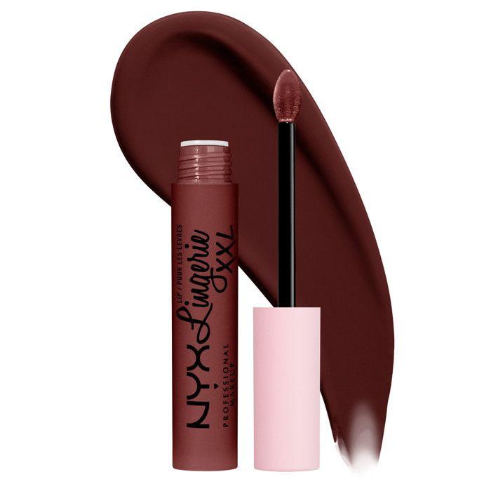 Rouge à Lèvres Liquide Mat - NYX PROFESSIONAL MAKEUP - Lip Lingerie XXL - Vegan - Longue Tenue - Teinte Deep