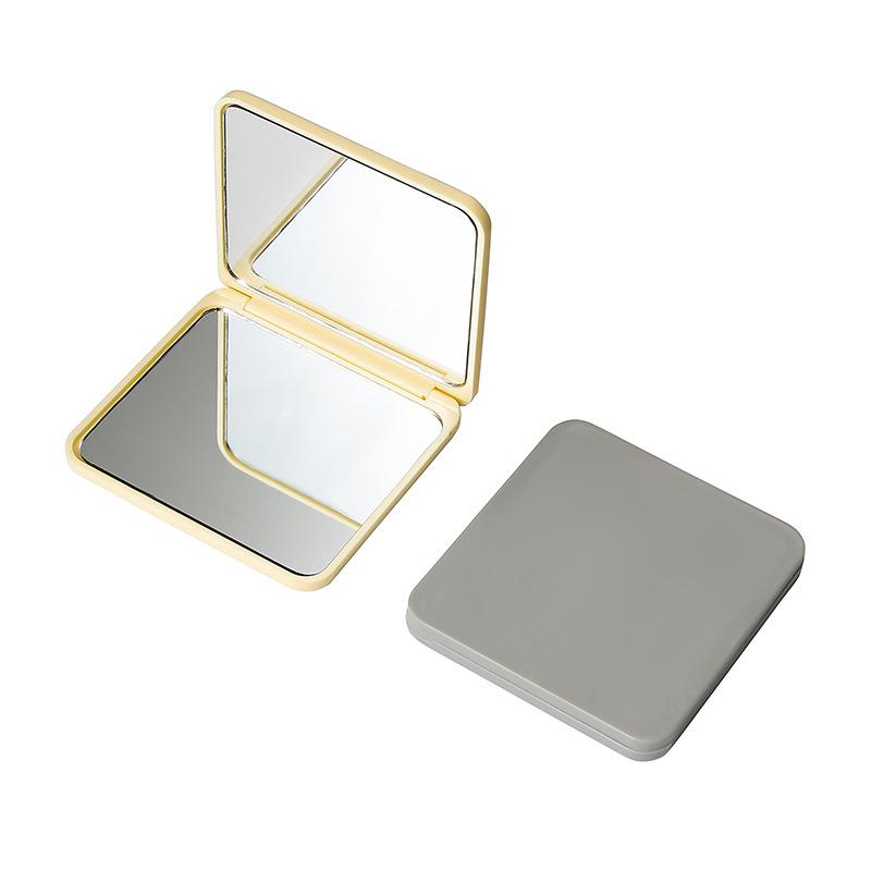 Portable Double-Sided HD Makeup Mirror - Mini Folding Handheld Square Mirror