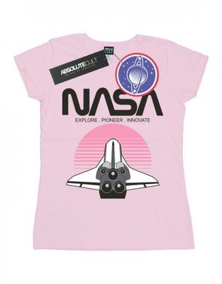 Womens/Ladies Space Shuttle Sunset Cotton T-Shirt