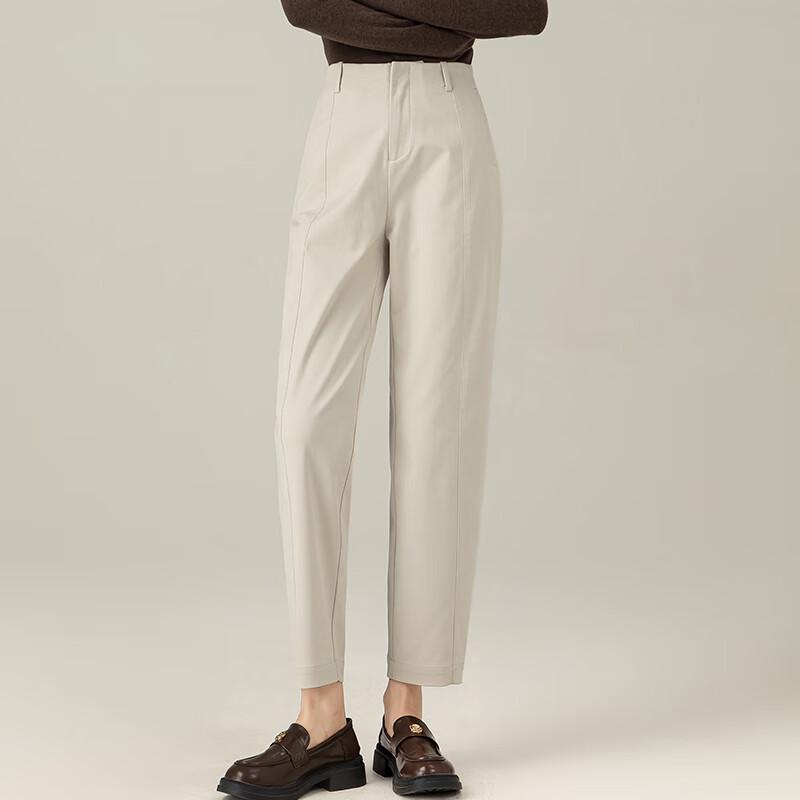 Fanzhen Women's Tencel Cotton Harem Cropped Pants