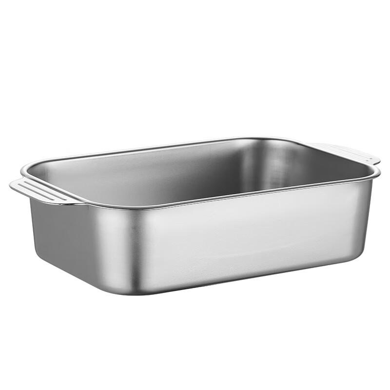 HUIHUADU Stainless Steel Rectangular Roasting & Serving Tray