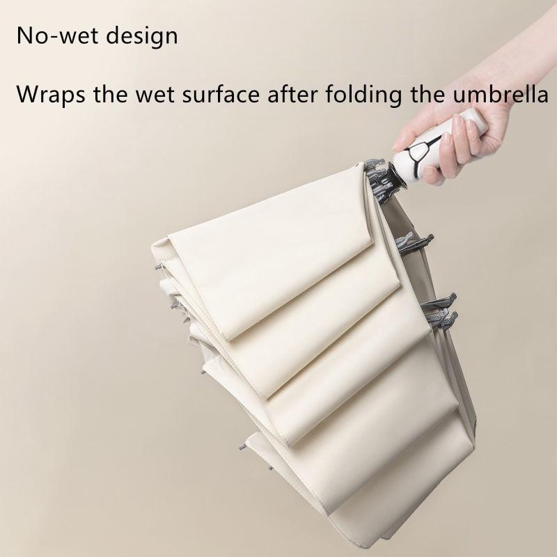10 Bone Fully Automatic Reverse Umbrella Large Reinforced Thickened Folding Sunny And Rainy Dual-use Durable Umbrella