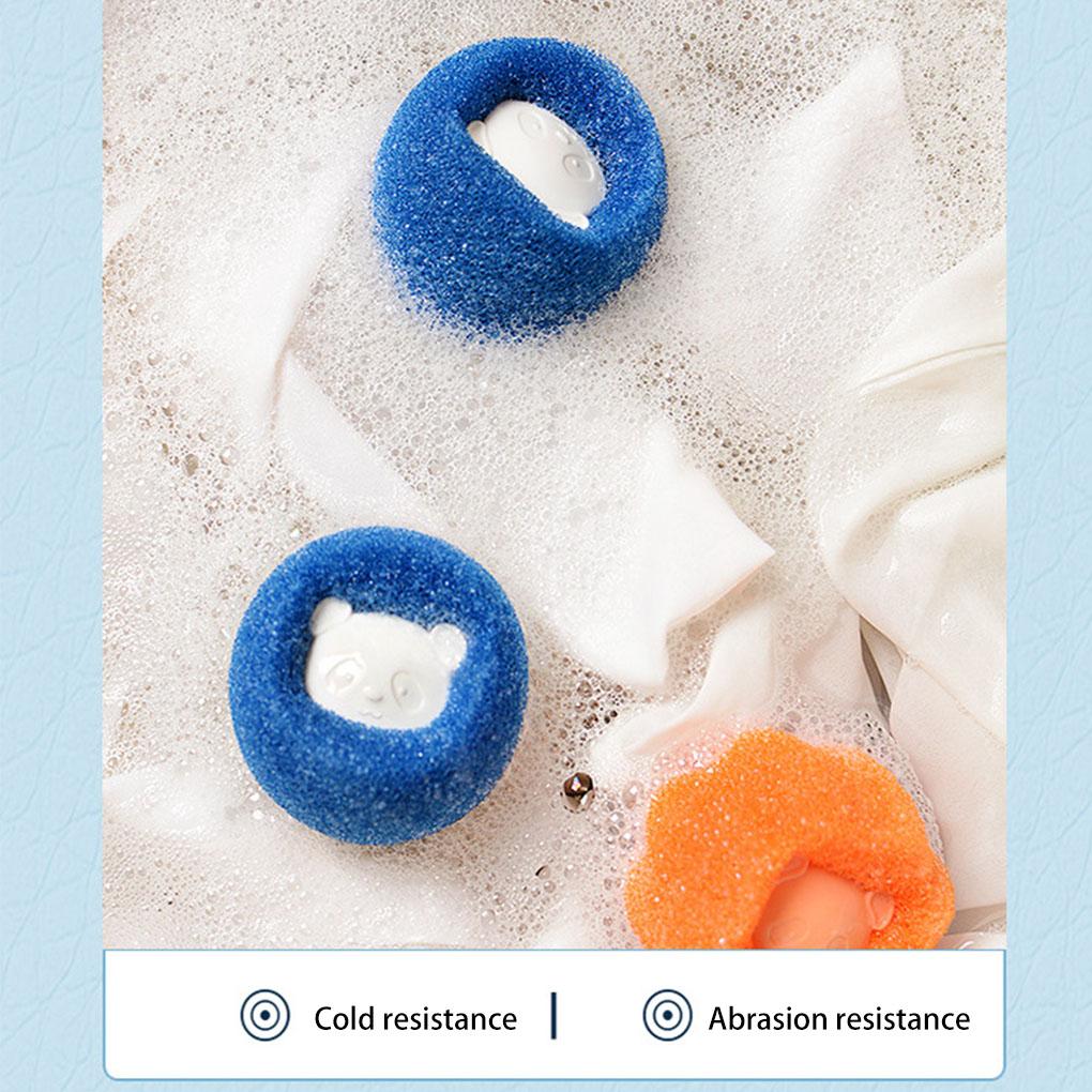3pcs Laundry Ball Reusable Clothes Cleaning Tool Lightweight Household Filtering Balls Water-resistant Cat Dog Hairs Catcher