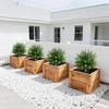 2 Stück Simulation von Zimmer- und Außen-Topfpflanzen