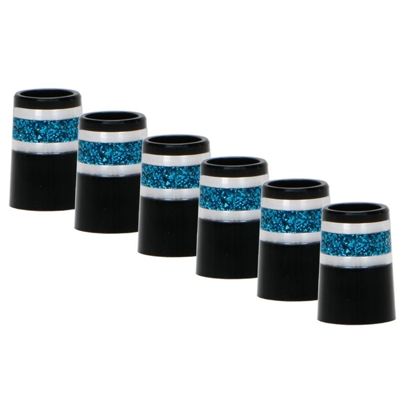 Black 20x13.8x9.3mm Golf Sleeve Ferrules Replacement Plastic Golf Club Shafts Accessory Kit Tip Size 0.370 Golf Ferrules