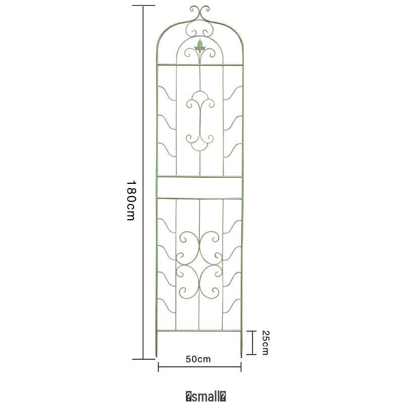 American Retro Wrought Iron Rose & Clematis Trellis for Balcony or Garden