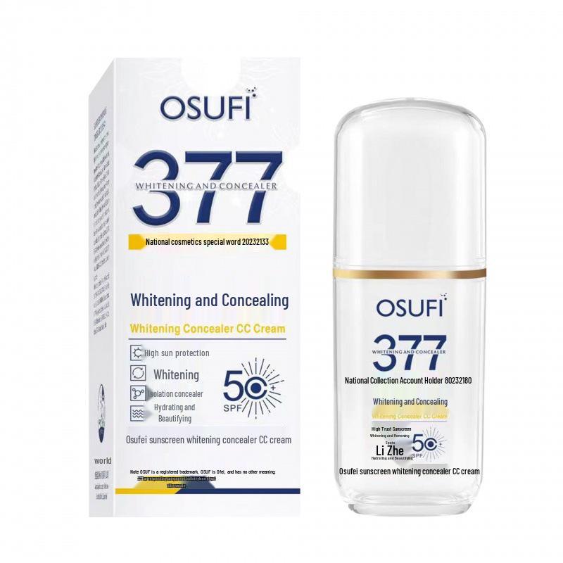 48-Hour Delivery Oshufei CC Cream: Natural Concealer & Sunscreen - Brightens Skin Without a Fake White Look