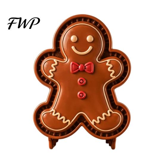 Strumenti per Dolci Pan di Zenzero Festivo Stampo Mini Torta di Natale, Stampi a Pressione per Impasto Pressato a Mano Fatto in Casa 3D in Rilievo, Riutilizzabili per DIY per