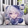 Anime Game F-Furina Pillowcase Double-sided Cushion Cover Polyester Home Decor for Living Room Sofa Bedroom Bed