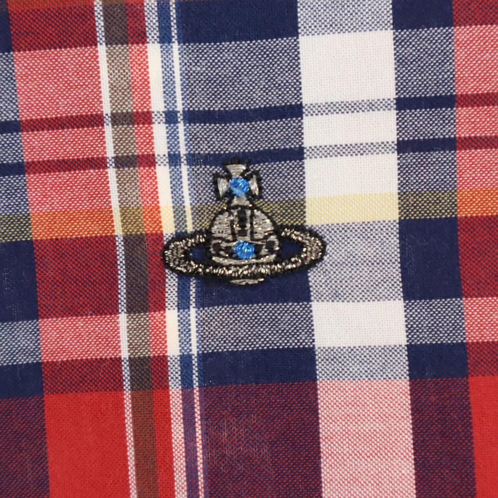 Vivienne WestwoodMAN Made In Japan Long Sleeve Check Shirt 44 Red Series Men's Used