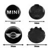 4Pcs 54MM 56MM Car Wheel Hub Center Cap Badge Accessories For BMW MINI Cooper S Works JCW R55 R56 R50 R53 R60 R61 F54 F55 F56..