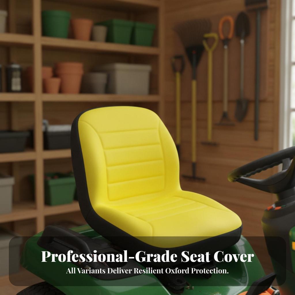 Weatherproof Riding Mower Seat Cover with Pocket Ventilated Tractor