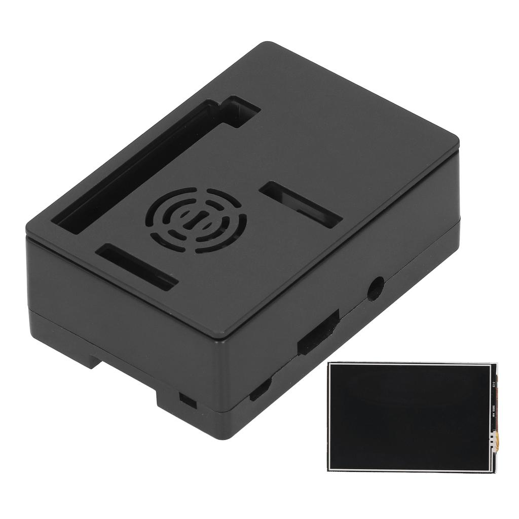 For Raspberry Pi Shell LCD Display Protective Box Electronic Component 480 * 320(Black Case 3.5in