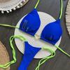 2025 Nylon Heart Bikini Set: Low Waist Tie-Up In Solid Color for Euro-American Fashion