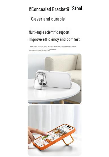 iPhone 17 Pro Max Magnetic Lens Holder Liquid Silicone Drop-Proof Case