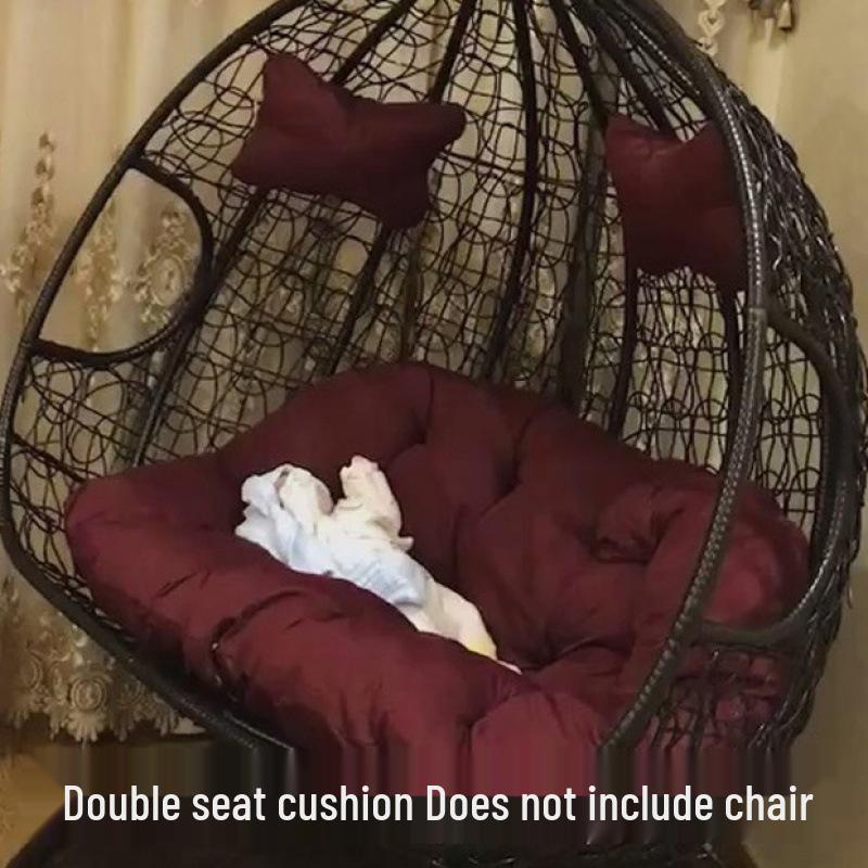 Double Hammock Hanging Chair Cushion - Thick, Washable Rattan Chair Cover for Autumn