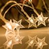 LED Pearlescent Pentagram String Lights for Festivals, Weddings, Rooms, and Camping