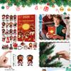 2D Flat Acrylic Mystery Box 24pcs Pendant With Airplane Box Funny Christmas Countdown Calendar