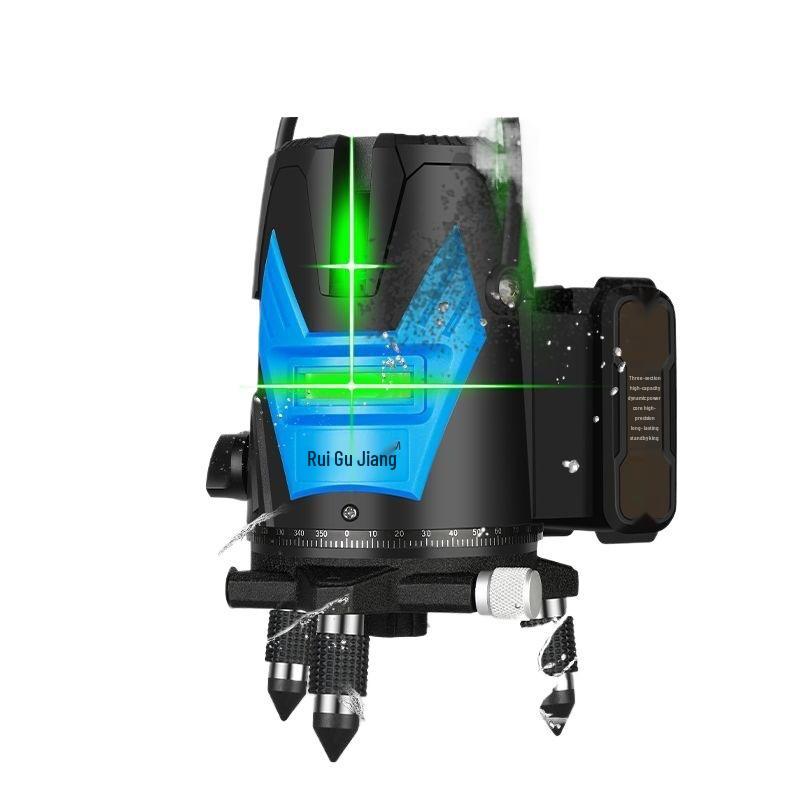 High-Precision Outdoor 2-Line & 5-Line Infrared Green Laser Level with Automatic Leveling
