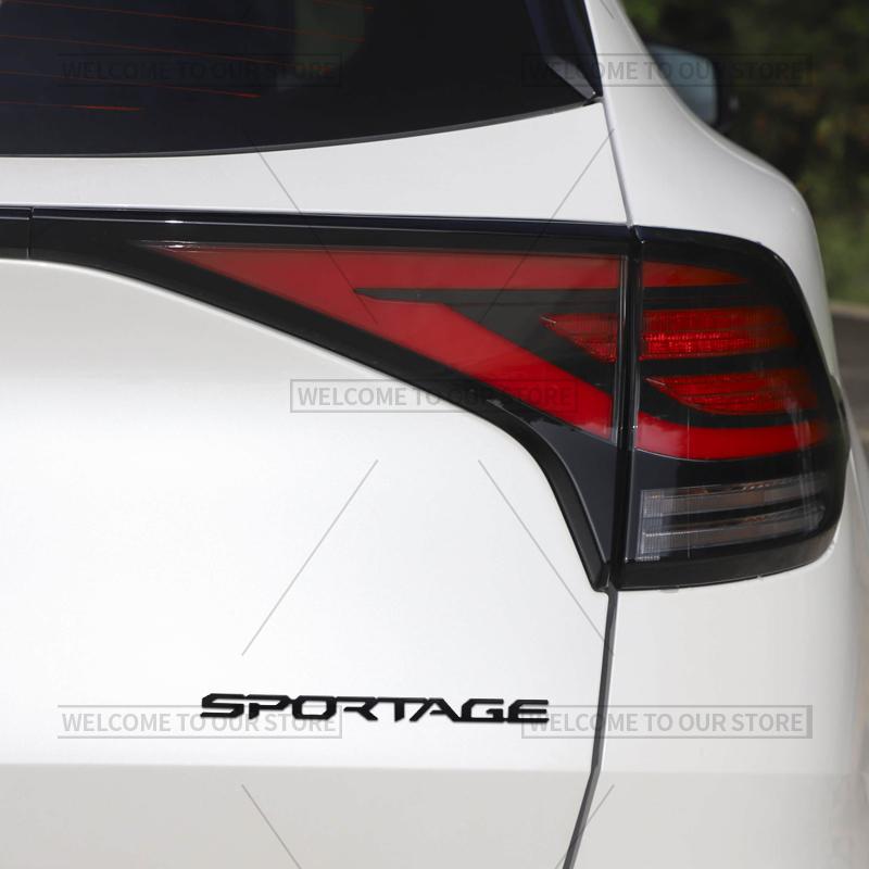 AAAGS1 3D Car Styling For Kia Seltos Sportage Carnival Letter Emblem GDI Hybrid Badge Metal Stickers Rear Trunk Decals Auto Accessories