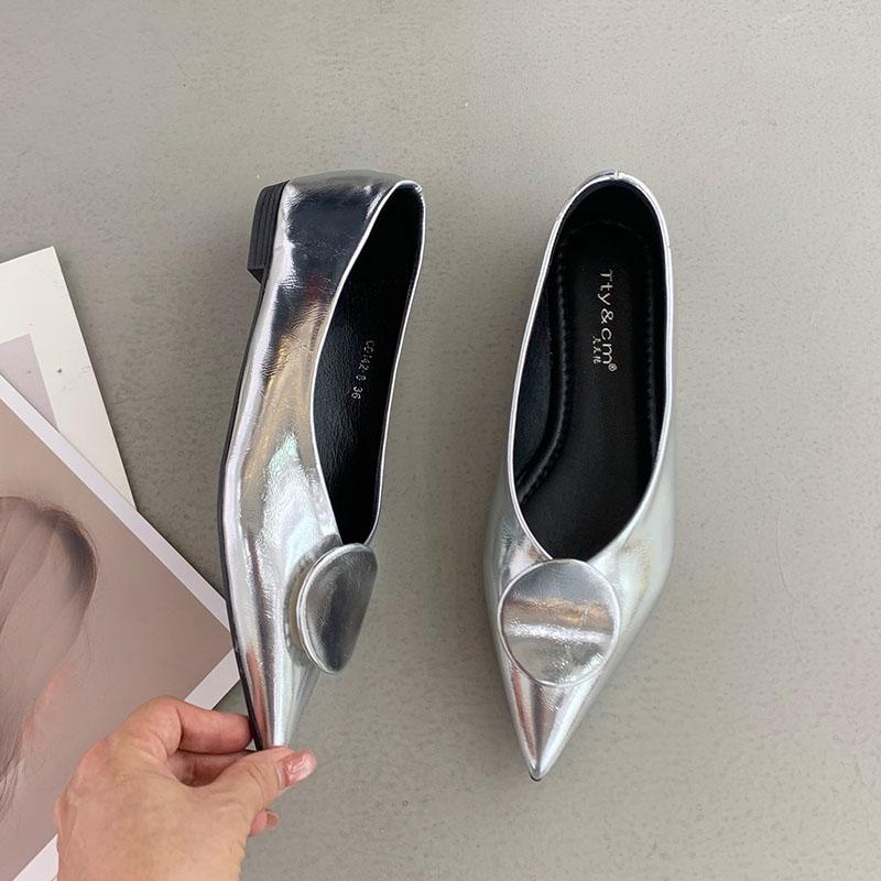 Fashion Fashion Pointed Toe Ladies Flats Slip On Shoes New In 2025 Spring Summer Footwear Shallow Women Flats With Shoes Female Slides