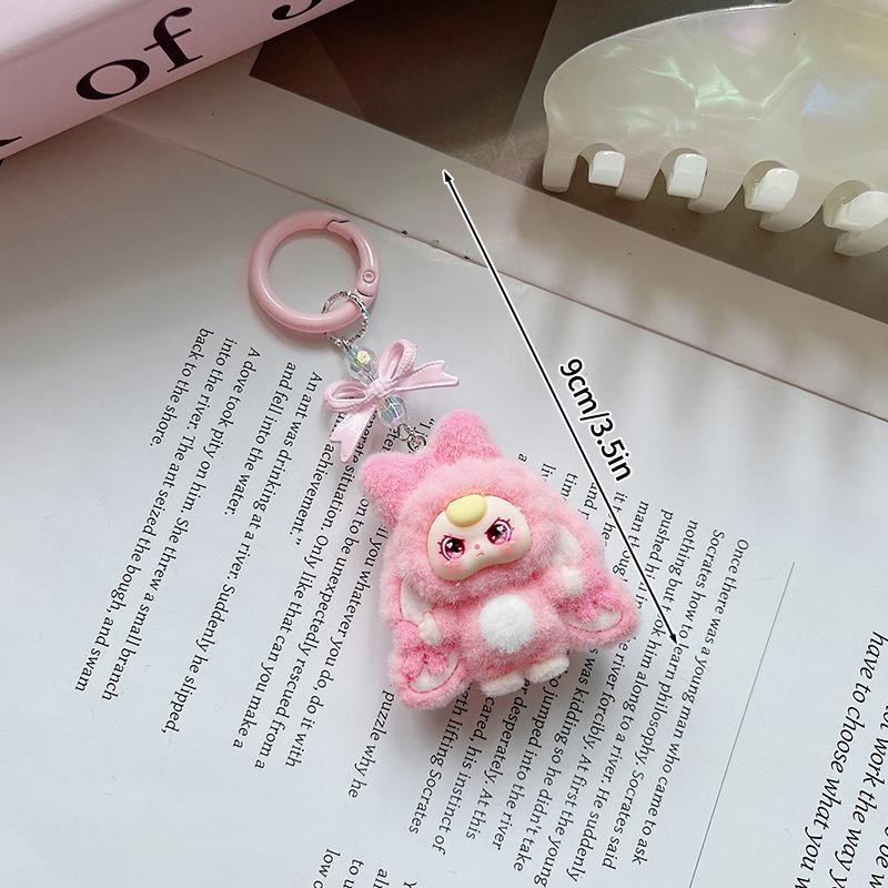 Cute Plush Keychains Party Gifts Kawaii Keychain Phone Chain New Year Xmas Party Favors Gift Baby Face Cute Aesthetic Keychain