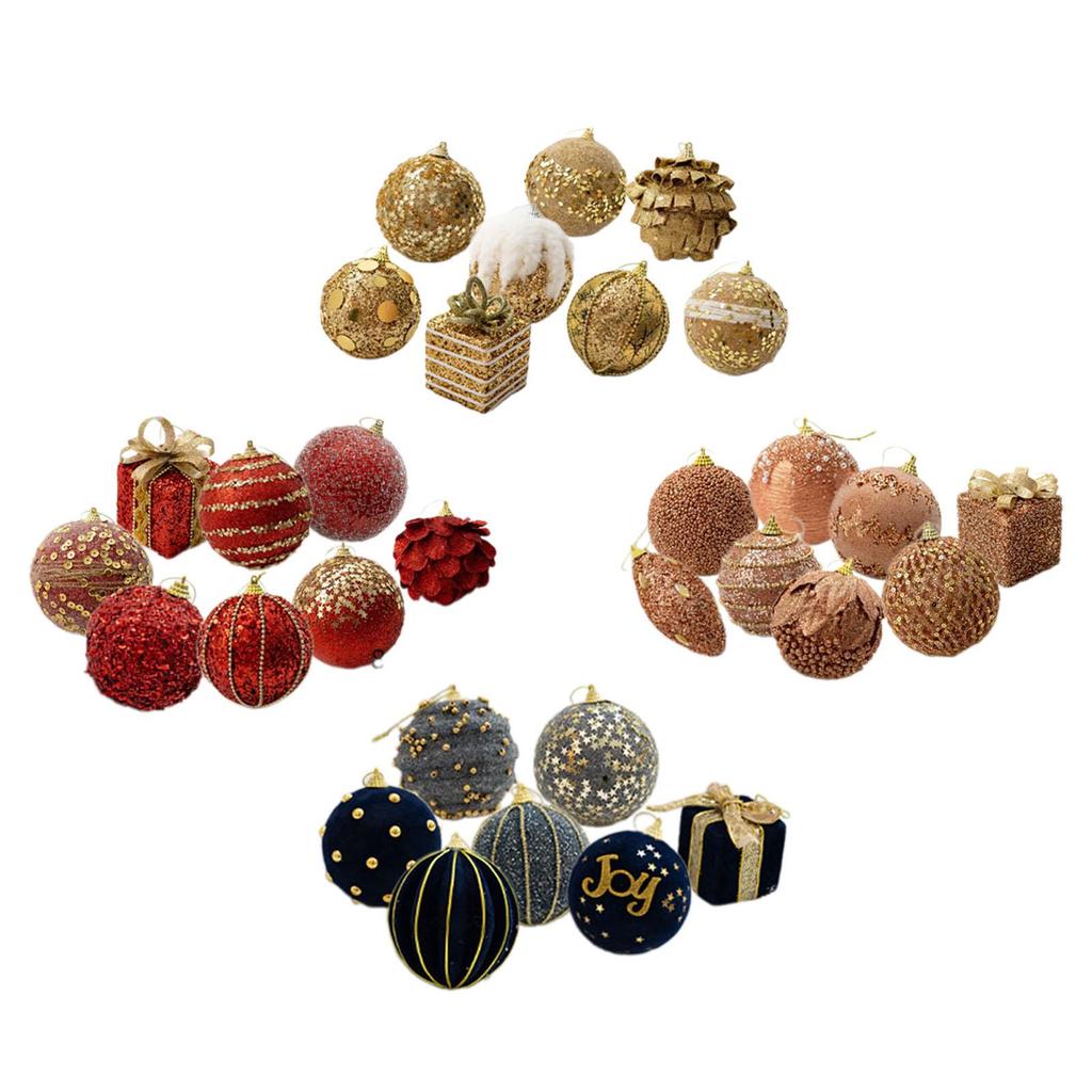 Christmas Balls Ornaments Christmas Tree Decorations DIY Hanging Balls for Holiday Celebration Valentine's Day Home Anniversary