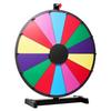 Roda da Sorte Giratória de 610 mm, Roda Giratória de 14 Slots com Suporte, Roleta da Sorte de Mesa com Apagamento a Seco e 2 Marcadores, 6 Cores, Fácil