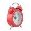 Alarm Clock Classic Double Bell Glass Lens PVC Clock Face