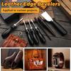 M-Modern-7 Pcs Leather Knife Set 4 Sizes Leather Edge Bevelers Leather Cutting Knife Skiving Knifes Round For DIY Leather Craft