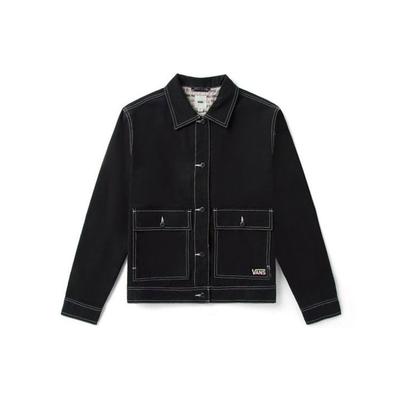 Workwear Contrast Stitch Casual Jacket Women Jackets Black VN0A5DRCZU4