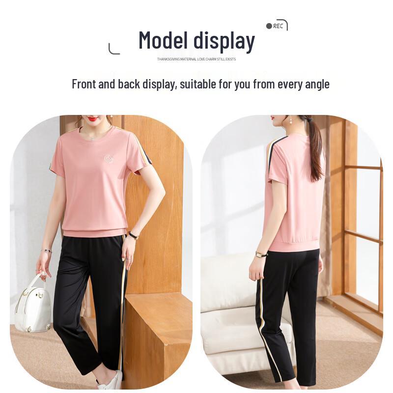XUEXI Women s Summer Casual Two-Piece Set 2XL