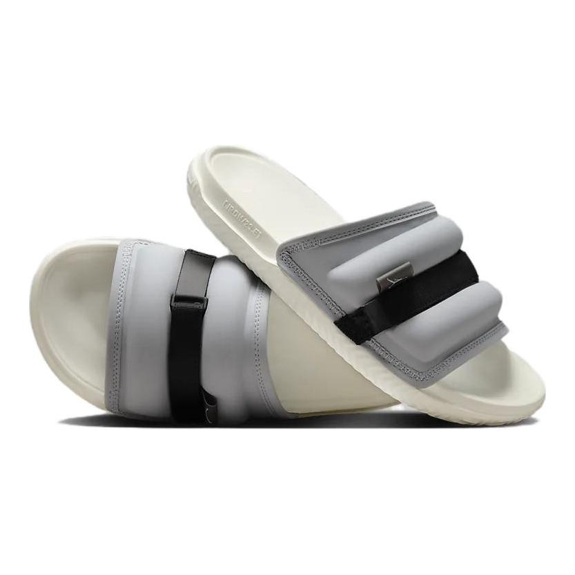 Jordan Super Play Comfortable Soft Non-Slip Odor-Resistant Slide Sandals Men Footwear Gray White DM1683-005