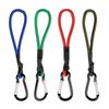 Paracord Lanyard with Heavy Duty Metal Carabiner 5 Assorted Colors Wear Resistant for Outdoor Camping Hiking Gear