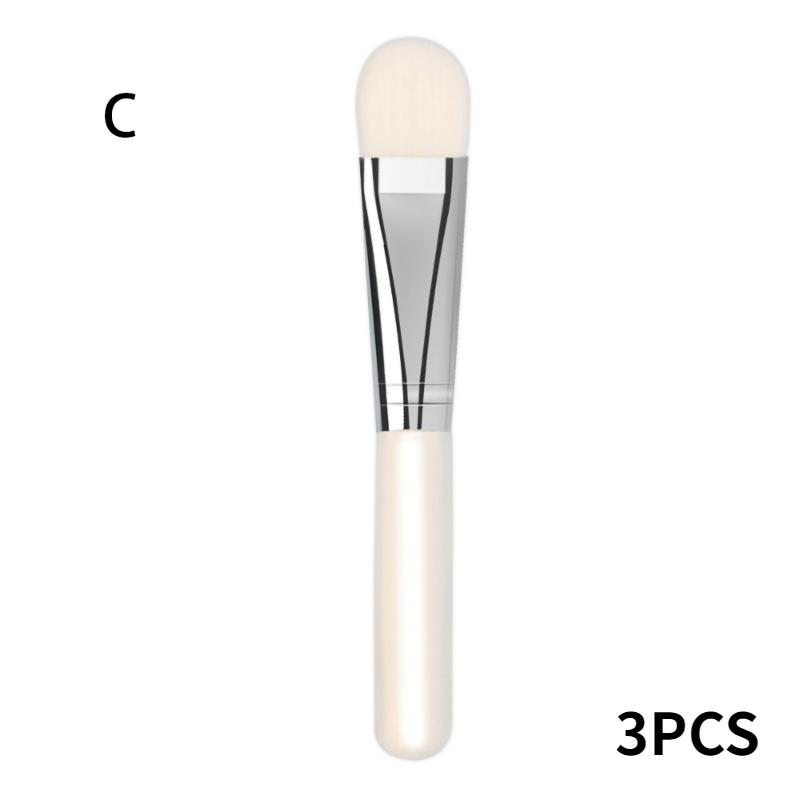 

3PCS Mini Portable Thin Head Artificial Soft Hair Foundation Mask Makeup Brush,Cosmetic Beauty Professional Tool for Spa C
