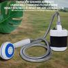 Portable Electric Camping Shower with 1.5M Hose Outdoor Shower Head Sprayer Multiple Camping Spray Pump Shower for Hiking Travel