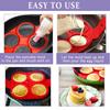 Silicone Egg Pancake Ring Multi-function Non-stick Pancake Mold Egg Pot Frying Molding for Kitchen Baking Accessories