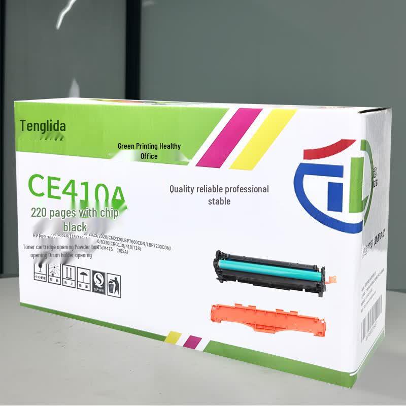 Tenglida CE410A Black Toner Cartridge for HP Printers