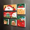 Christmas Santa Fridge Magnet soft Magnetic Sticker for Holiday Home Decor Festive Party Gift New Year Christmas Decorations