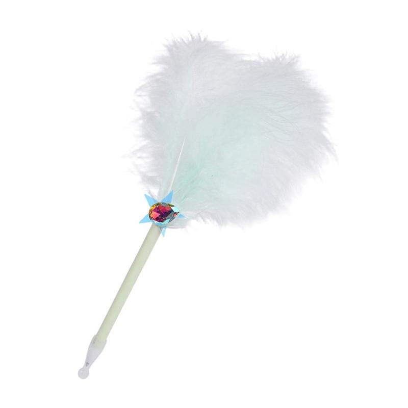 Antiqued Feather Ballpoint Pen Multipurpose Feathered Signing Pen for Student Adult Daily Writing Note Taking Journaling