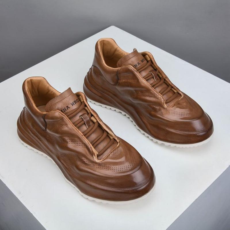 New ModelMen'S Shoes Autumn And Winter Leather First Layer Cowhide Leather Shoes Dad Shoes Casual Shoes Men'S Casual