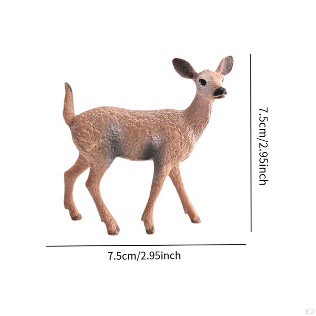 Hirschfigur, süßes Kunsthandwerk, modernes Ornament, Geschenk, Skulptur, kleine Tierstatue für drinnen, Schlafzimmer,