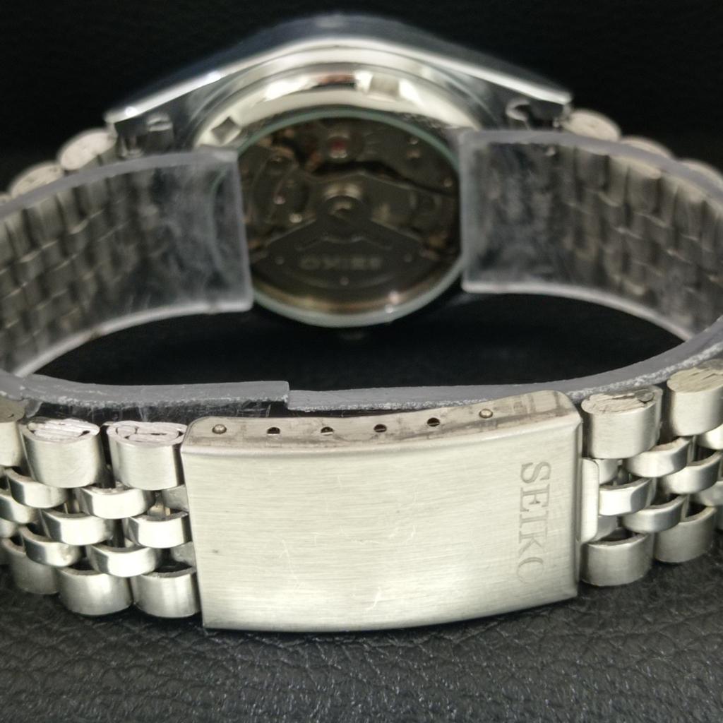 VINTAGE REFURBISHED SEIKO AUTOMATIC 6309A JAPAN MENS GREEN DIAL WATCH a443141-1