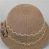 Mom Wool Knitted Basin Hat Bucket Hat Ladies Season Outdoor Warm Foreign Style Hat